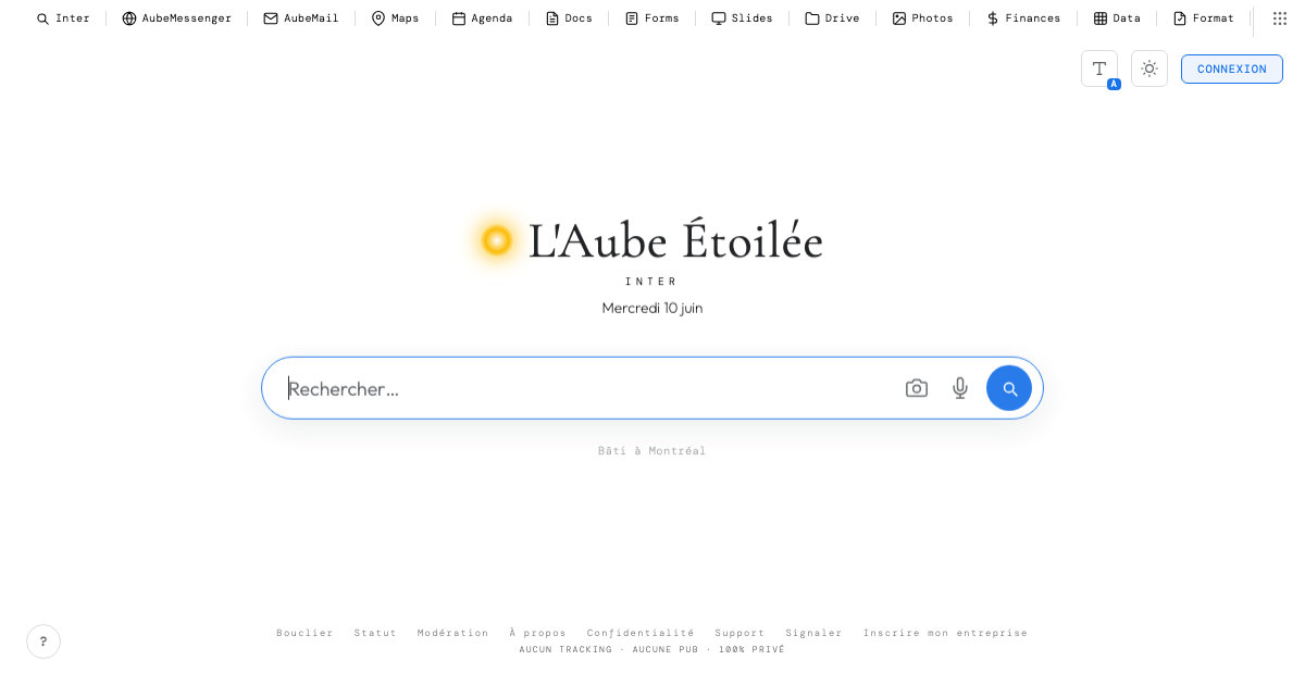 Search Inter Inter — Le moteur de recherche libre et francophone | L'Aube Étoilée